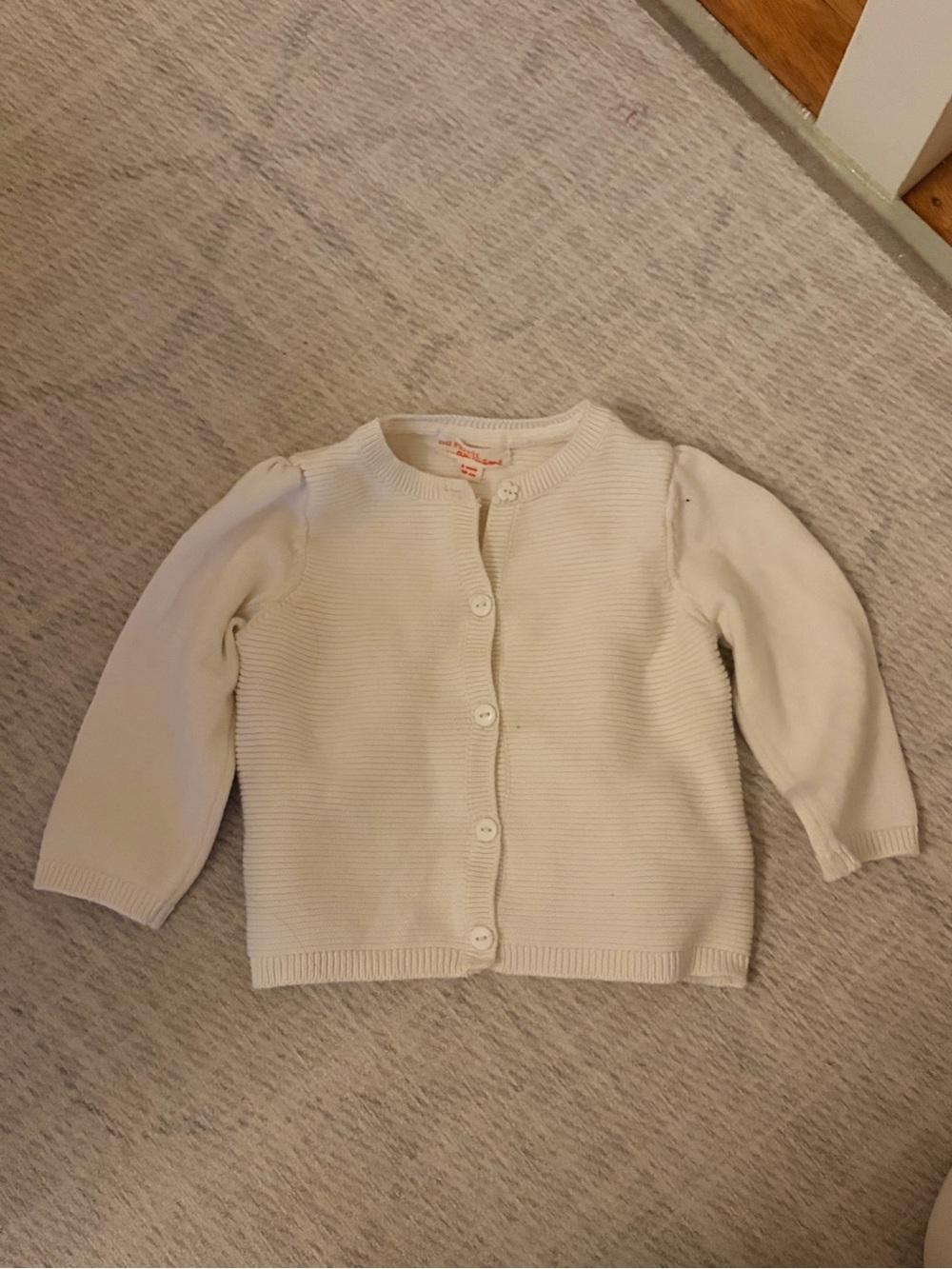 Du Pareil Au Meme Cream Knit Cardigan